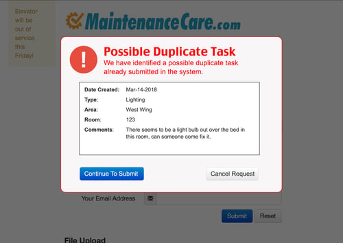 Avoid duplicate tasks || CMMS 2018