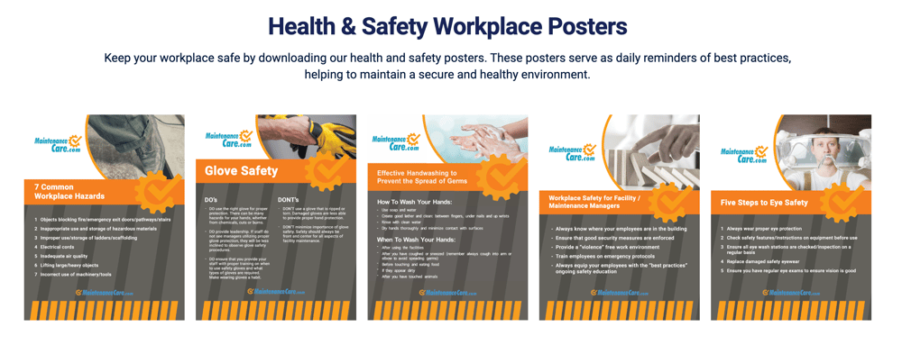 health and safety posters preview